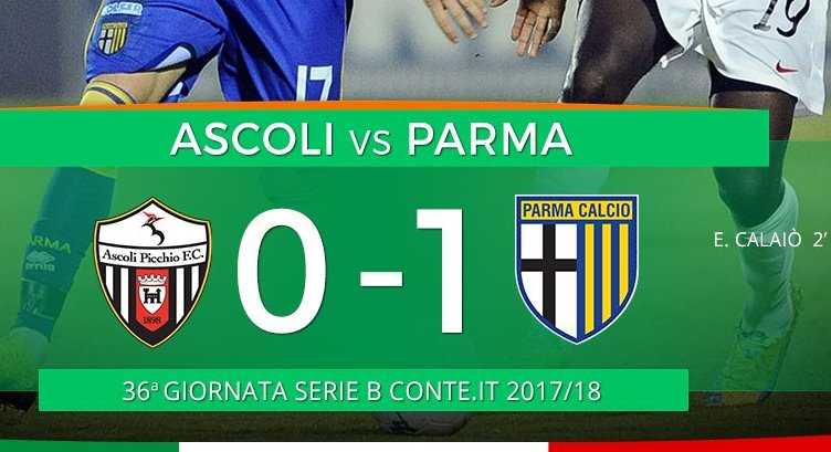 Serie B: Calaiò sbanca Ascoli, il Parma vola al secondo posto preview