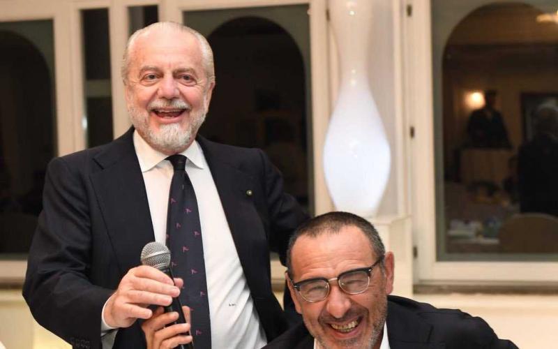 De Laurentiis + Sarri Twitter Napoli