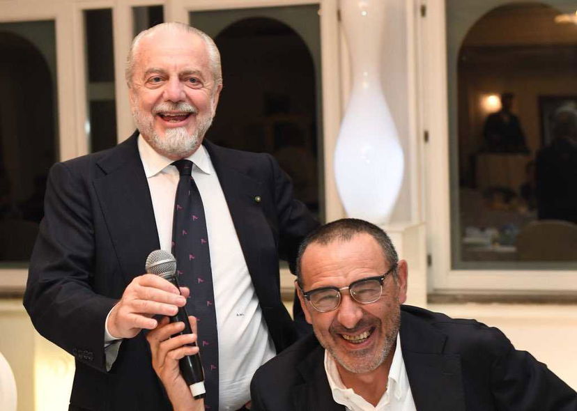 De Laurentiis alla squadra: “Siete una ‘Grande bellezza’ e Sarri ne è stato autore e scultore” preview