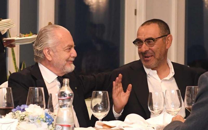 De Laurentiis + Sarri Twitter Napoli
