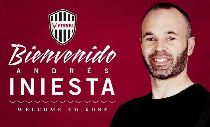 Iniesta annuncio Vissel Kobe Twitter