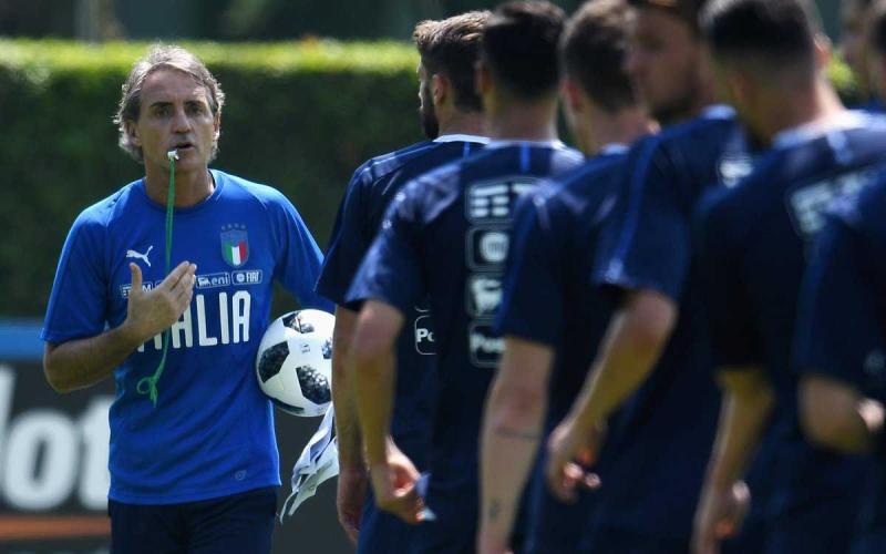 Mancini training Nazionale Twitter