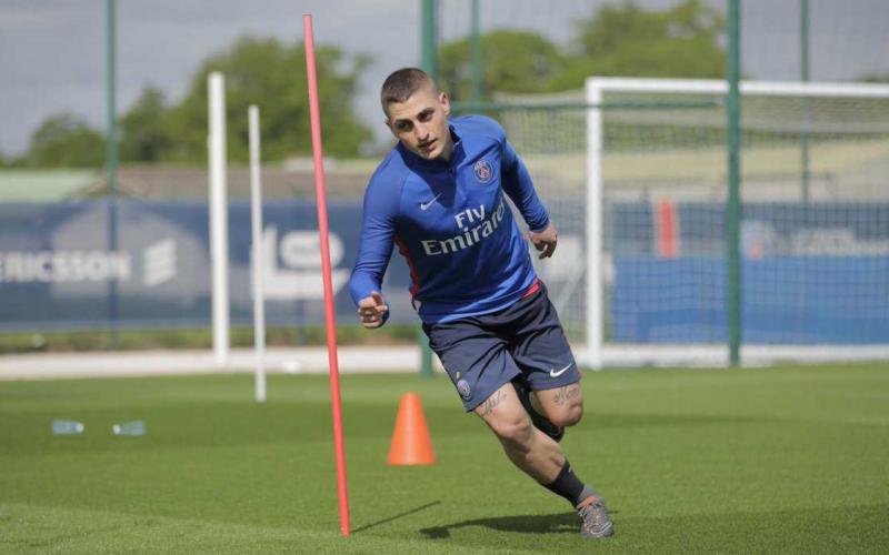 Verratti training Psg Twitter