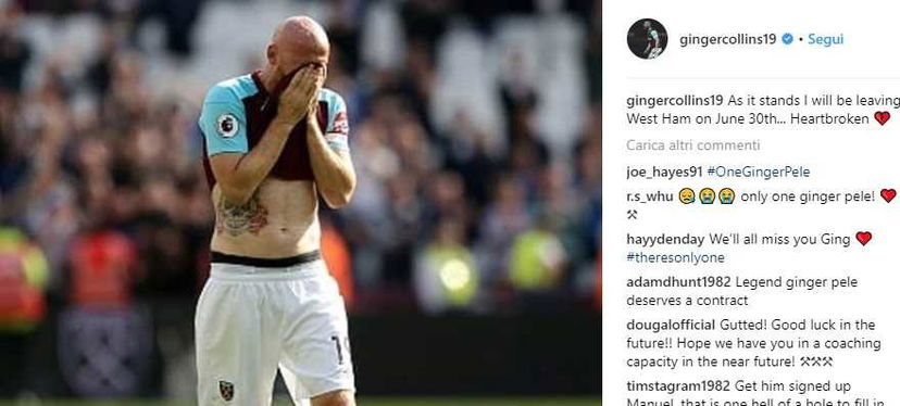 Dall’Inghilterra: Collins lascerà il West Ham, il club glielo ha comunicato via mail. Evra… preview