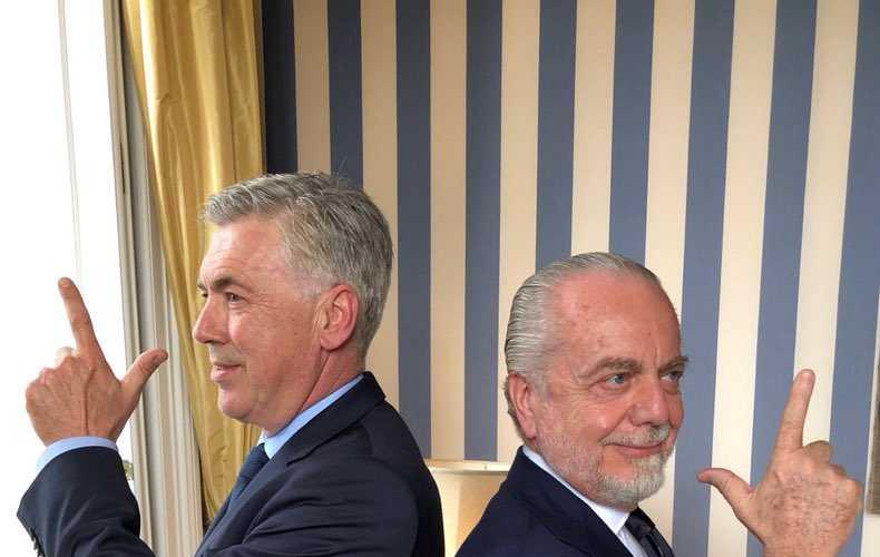 de laurentiis ancelotti Twitter De La