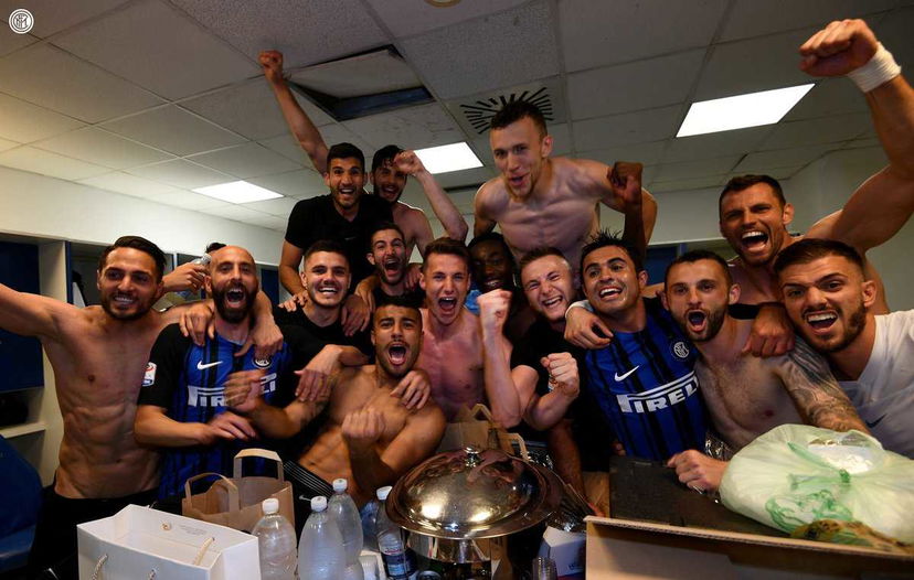 Inter in Champions, festa negli spogliatoi: ecco le foto preview