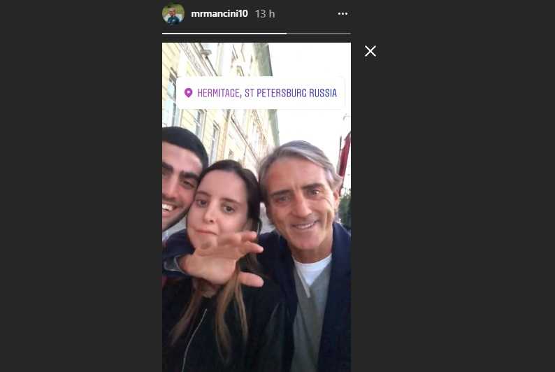 Mancini e la figlia salutano San Pietroburgo: adesso il matrimonio con la Figc preview