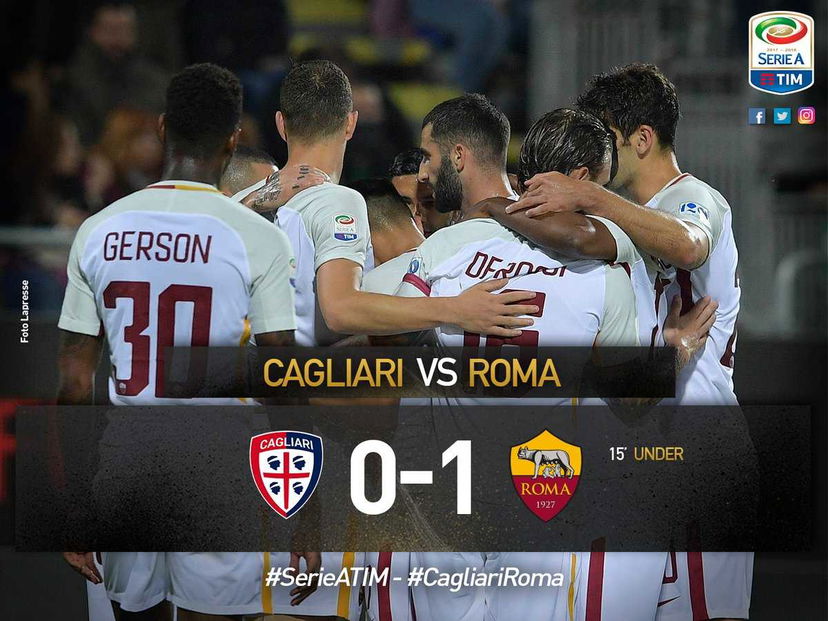 Serie A: la Roma sbanca la Sardegna Arena e vede la Champions, Under inguaia il Cagliari preview