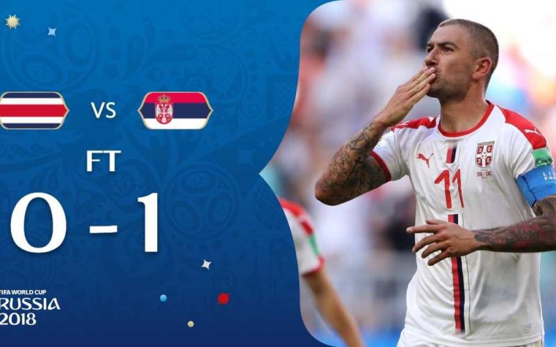 Costa Rica-Serbia 0-1 Kolarov Fifa Twitter