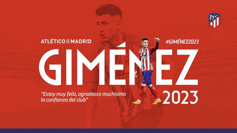 Atletico-Gimenez, avanti fino al 2023. È ufficiale preview