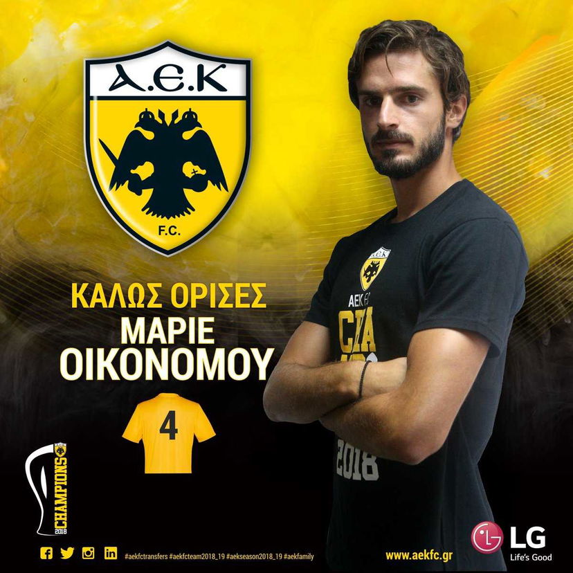 Oikonomou dal Bologna all’AEK Atene. È ufficiale preview