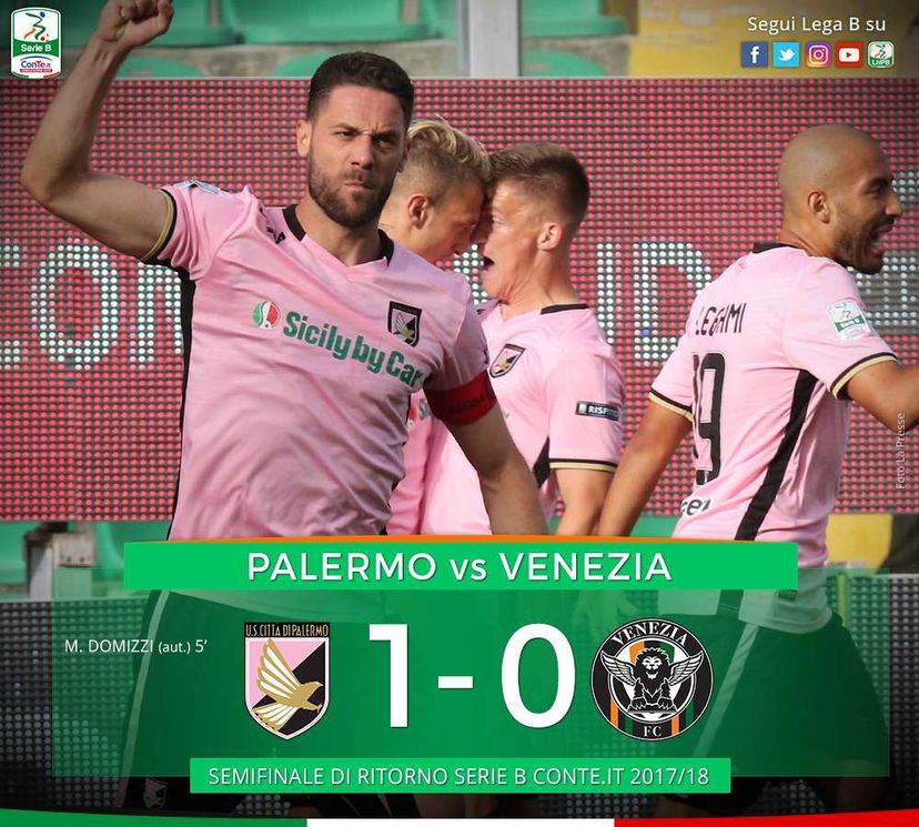 Palermo in finale playoff, si ferma la corsa del Venezia. Decide l’autorete di Domizzi preview