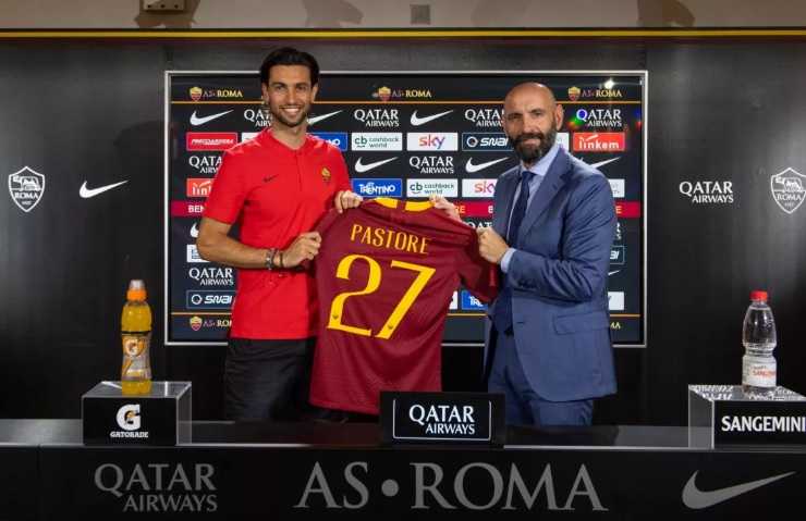 Pastore e Monchi presentazione Roma Twitter