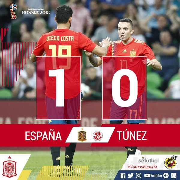 Spagna, 1-0 alla Tunisia: decide Iago Aspas nel finale preview