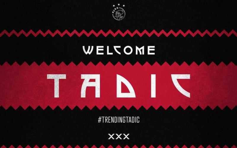 Tadic annuncio Ajax Twitter