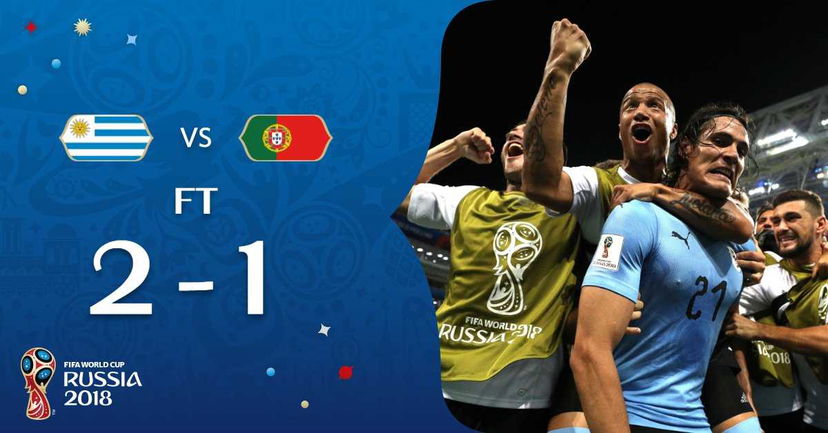 Mondiali: super Cavani trascina l’Uruguay! Fuori anche CR7 e il suo Portogallo preview