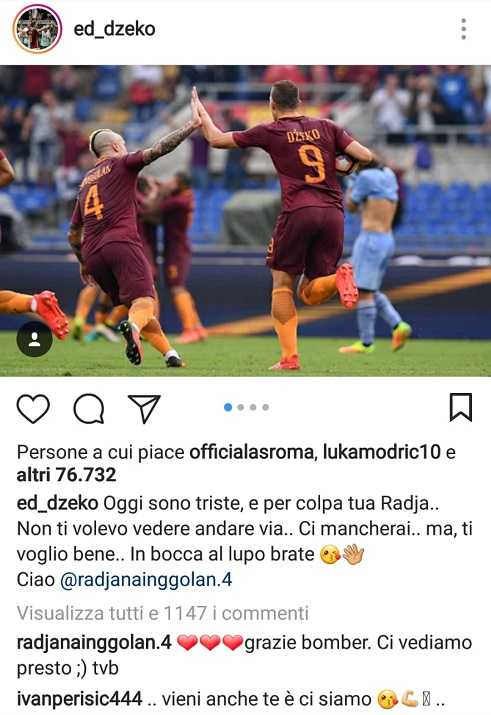 Perisic chiama Dzeko all’Inter: “Vieni anche tu insieme a Nainggolan” preview