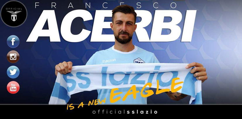 Acerbi alla Lazio: ora è anche ufficiale. Contratto fino al 2023 preview