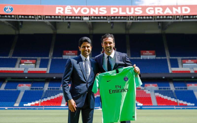 Al-Khelaifi e Buffon Psg Twitter