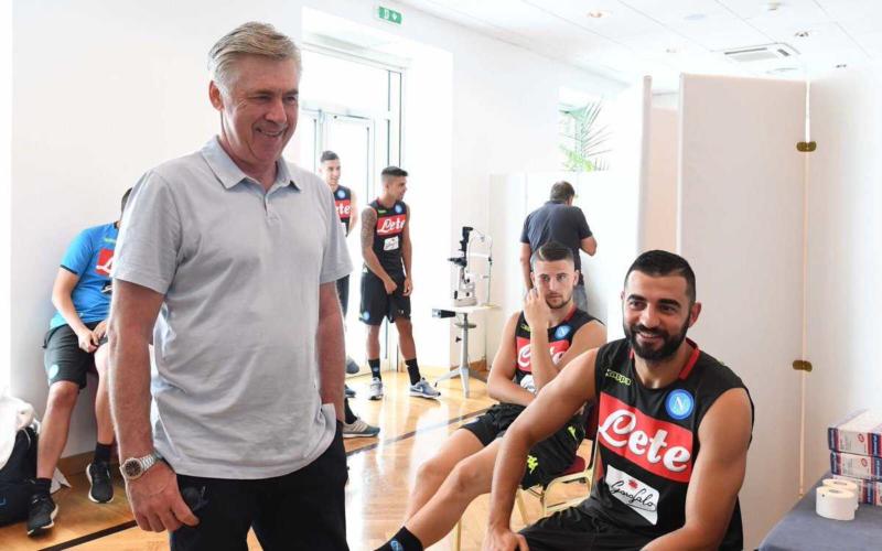 Ancelotti Albiol Napoli Twitter