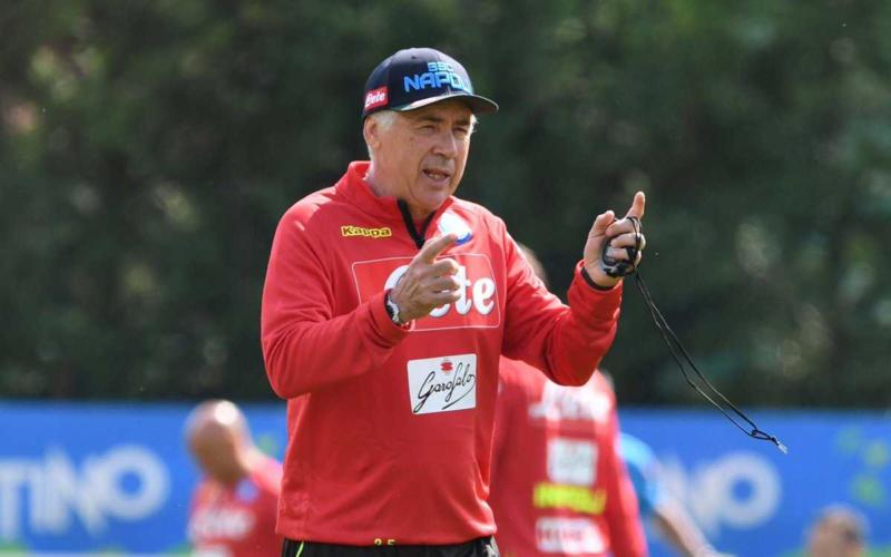 Ancelotti training ritiro Napoli Twitter
