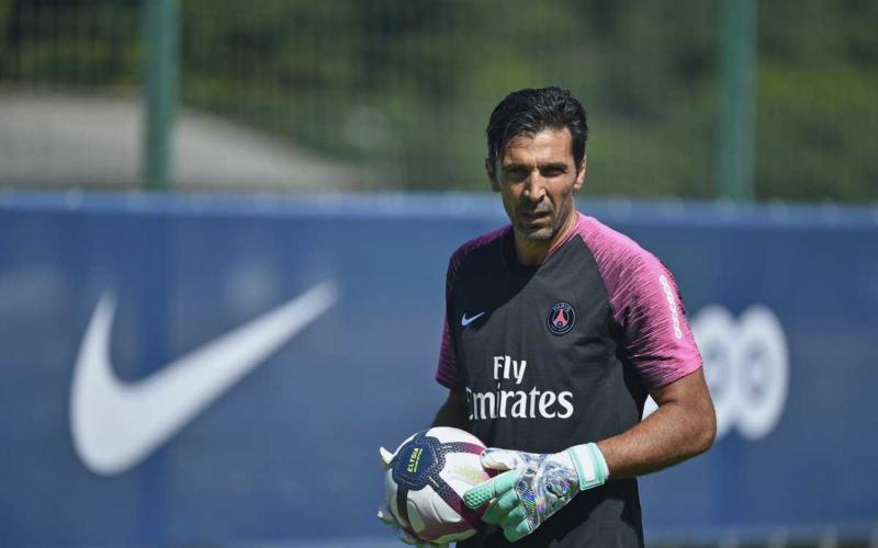Buffon training Psg Twitter