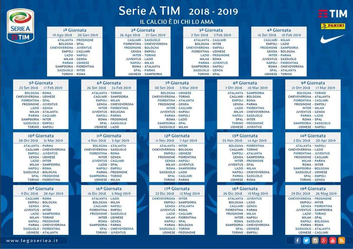 Calendario Serie A 2023 2024 Da Scaricare Image to u