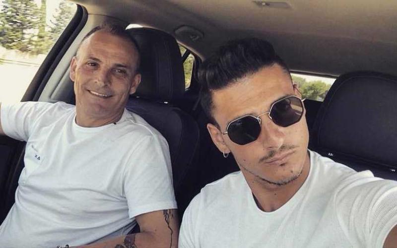 Falco e il padre verso Lecce Foto Facebook Falco