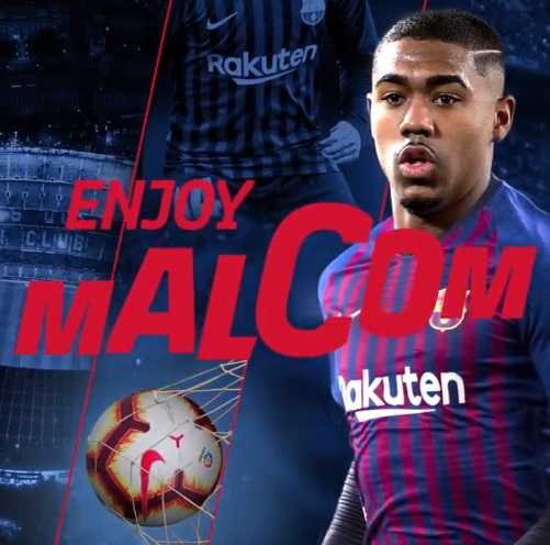 Malcom annuncio Barcellona Twitter