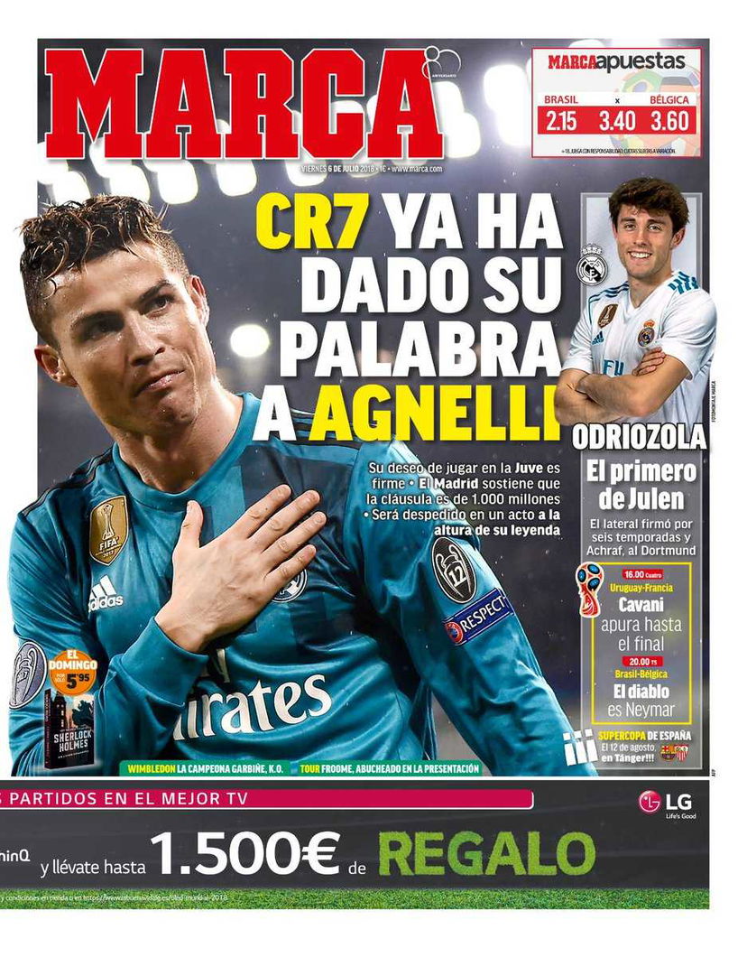 Marca: “CR7 ha già dato la parola ad Agnelli” preview