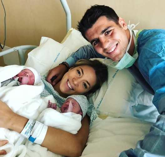 Morata e figli Instagram personale