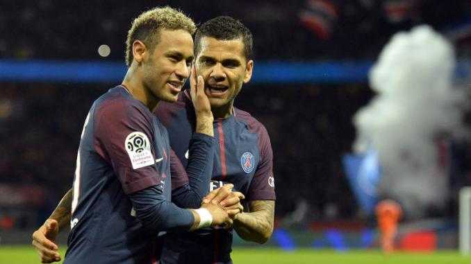 Neymar e Dani Alves Psg Foto sportprocom