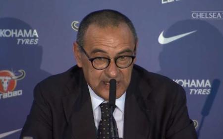 Sarri conferenza presentazione 1 Chelsea Twitter