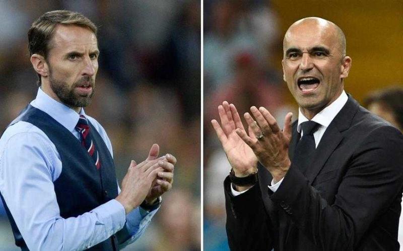 Southgate e Martinez Inghilterra Belgio Foto Hindustan Times