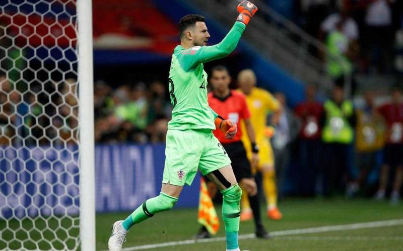 Subasic esultanza Croazia vs Danimarca Foto sports illustrated