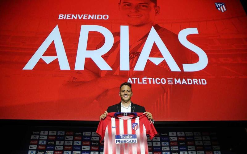Arias presentazione Atletico Twitter
