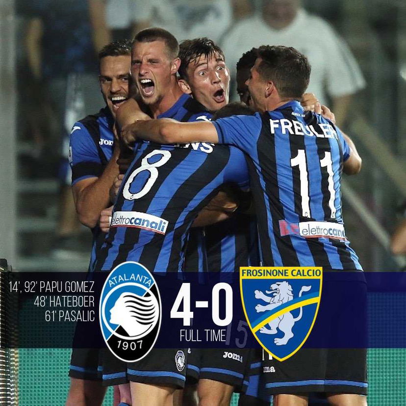 L’Atalanta cala il poker al Frosinone: segnano Hateboer e Pasalic, si scatena il Papu preview