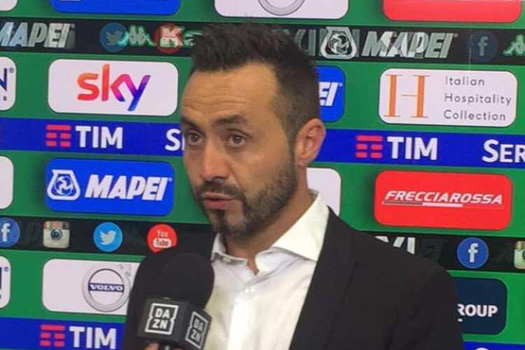 De Zerbi post partita Sassuolo Twitter