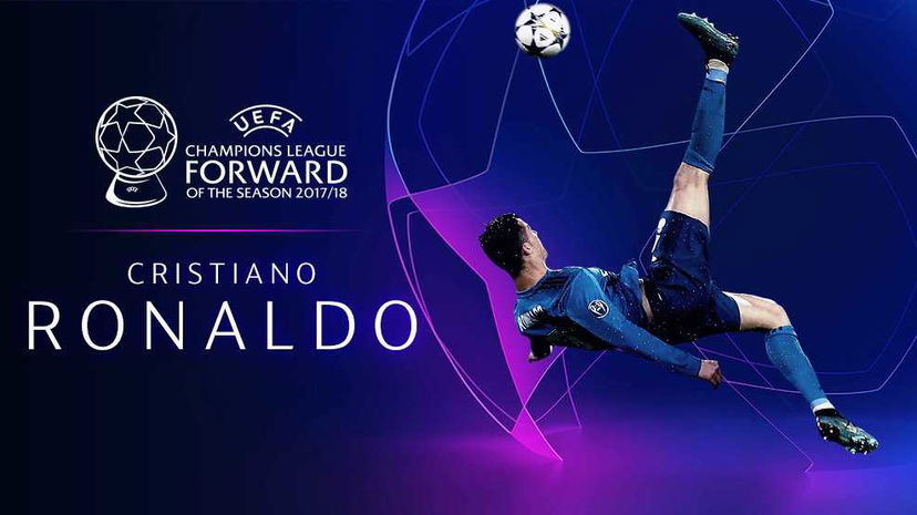 Champions: Ronaldo (assente alla cerimonia) premiato come miglior attaccante preview