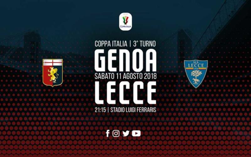 Genoa Lecce Coppa grafica