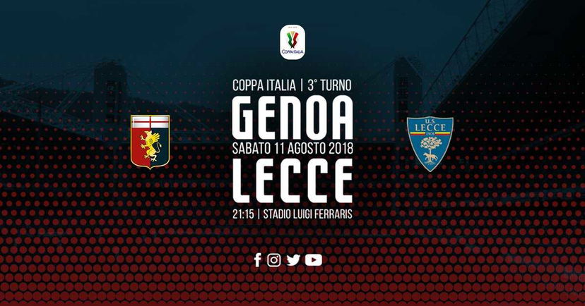 Coppa Italia: Genoa-Lecce, le formazioni ufficiali preview