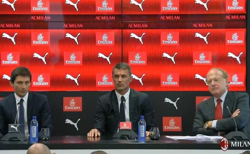 Maldini Leonardo e Scaroni Milan TV