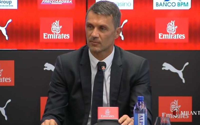 Maldini conferenza Milan TV