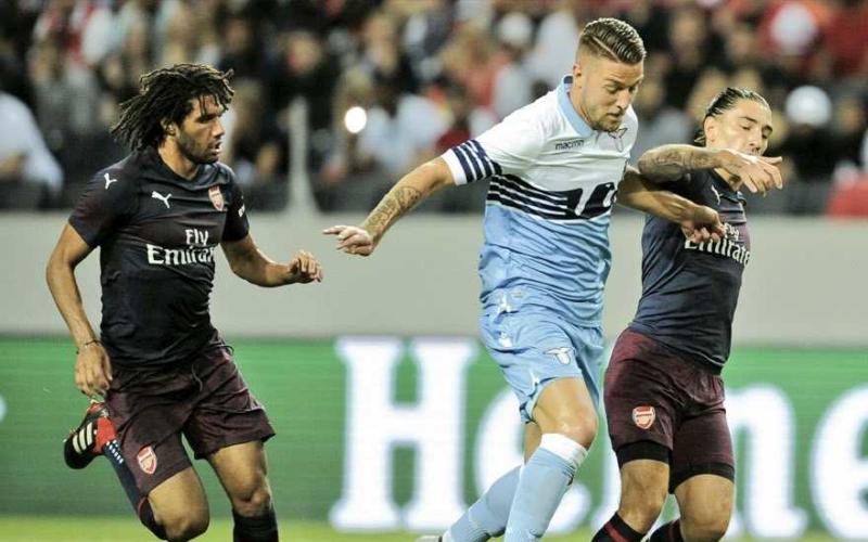 Milinkovic-Savic vs Arsenal Lazio Twitter
