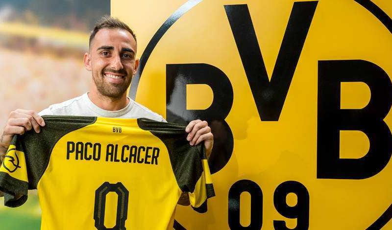 Paco Alcacer sito uff Dortmund