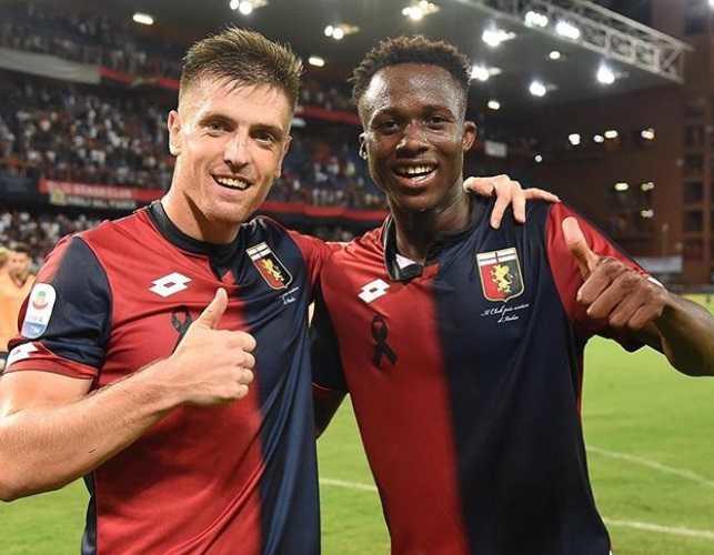 Piatek e Kouamé Genoa Instagram