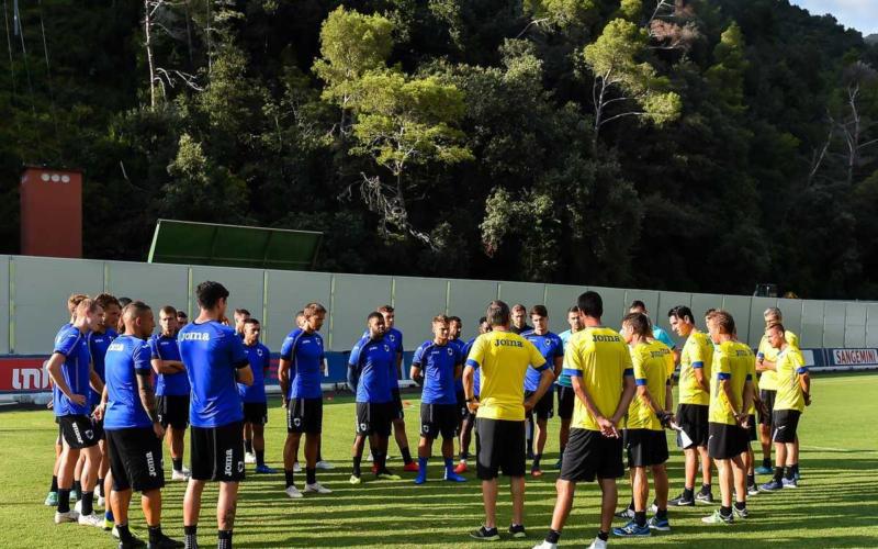Samp training minuto di raccoglimento post ponte Morandi Samp Twitter