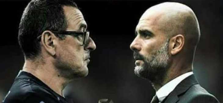 Sarri vs Guardiola thefootballpassion