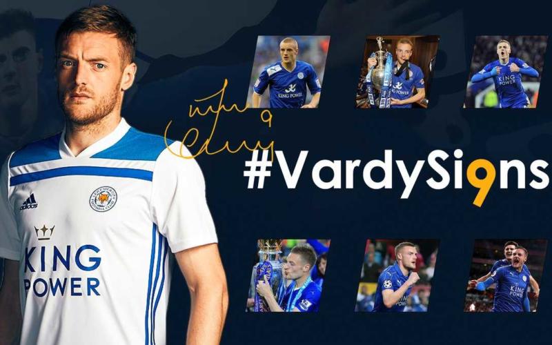Vardy rinnovo Leicester Twitter