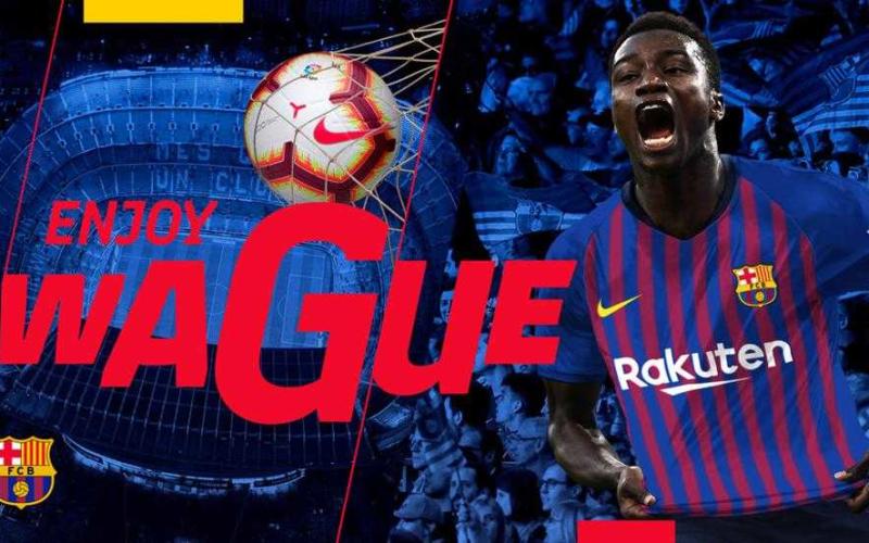 Wagué annuncio Barcellona